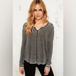 Vintage Havana Burnout Thermal Long Sleeve- NWT S